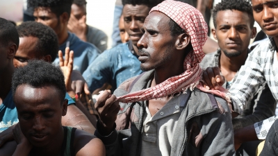 مهاجرين أفارقة في اليمن - الأناضول