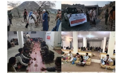 جماهيرية المجلس الأعلى للمقاومة الشعبية تنفذ أنشطة ميدانية في تعز وتشارك المرابطين الإفطار