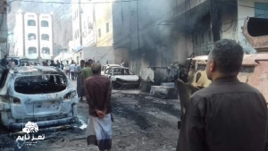 شاهد: آثار الإشتباكات بين فصائل المجلس الإنتقالي في عدن