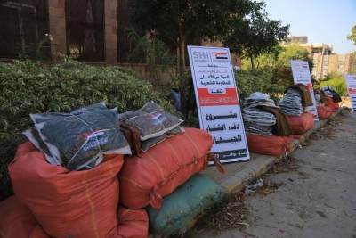 مؤسسة الشيخ حمود سعيد المخلافي تنفّذ مشروع " دفء الشتاء " للمرابطين في جبهات تعز