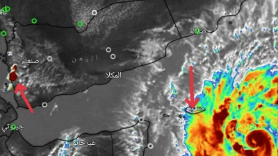 إعصار &quot;تيج&quot; يقترب من 3 محافظات يمنية وسلطات الدولة العليا تؤكد على رفع الجاهزية