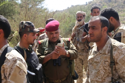 تفاصيل احتجاز قائد محور تعز من قبل  قوات الانتقالي في عدن