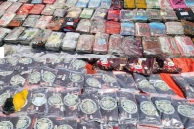 قوات الأمن في لحج تحبط تهريب شحنة كبيرة من المخدرات