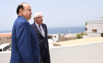 غريفيث يستعد لزيارة عدن .. جولة مفاوضات جديدة بين الشرعية والحوثيين