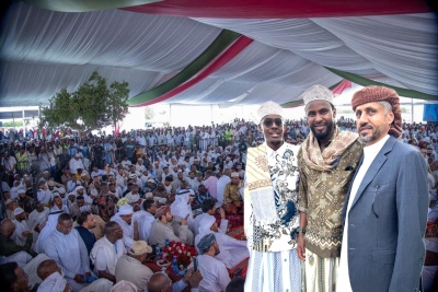 بحضور الرئيس وليم روتو.. الشيخ حمو سعيد المخلافي يحضر حفل زفاف يمني– كيني بمشاركة رفيعة لقيادات الدولة