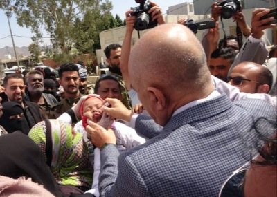 تدشين الحملة الوطنية للتحصين ضد شلل الأطفل في تعز