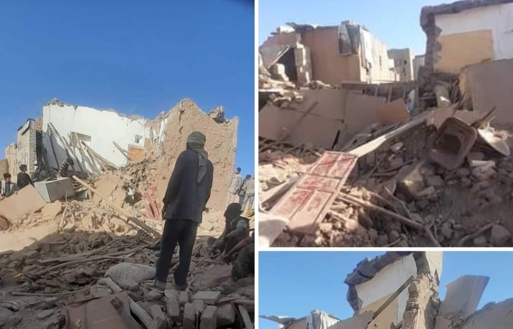 ارتفاع عدد ضحايا تفجير الحوثيين لأحد منازل المدنيين في رداع إلى أكثر من 30 قتيلًا ومفقودًا