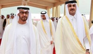 أمير قطر مع محمد بن زايد - أرشيف 