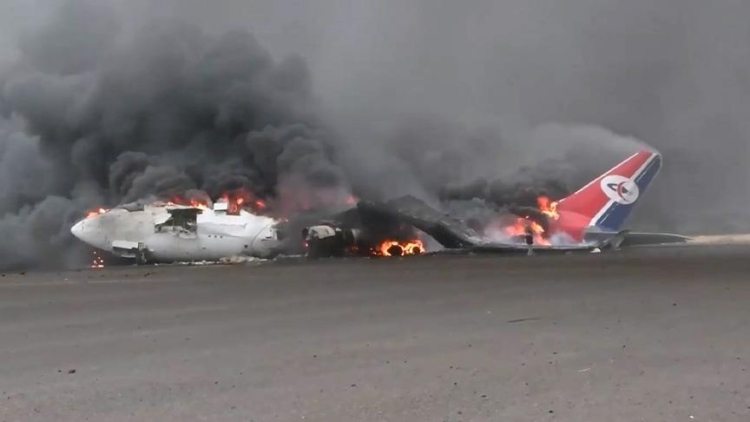 الخطوط الجوية اليمنية تحمل مليشيا الحوثي مسؤولية تدمير ثلاث من طائراتها