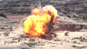 الجيش يعلن إتلاف كميات من الألغام الحوثية شمالي محافظة صعدة