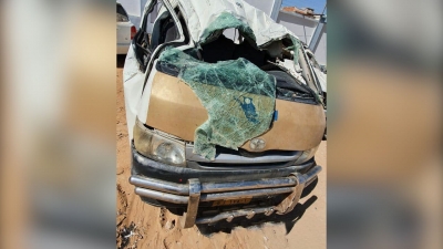 وفاة 7 أشخاص بحادث مروري مروع بمحافظة حضرموت