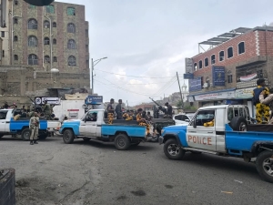 شرطة تعز تعلن إطلاق حملة أمنية مشتركة لضبط السلاح المنفلت في المدينة وبسط هيبة الدولة