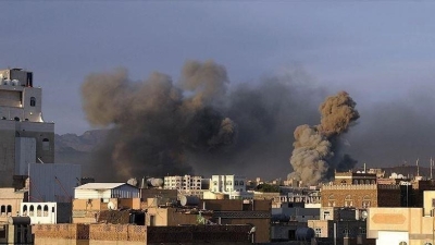 إعلام الحوثيين: 22 غارة للطيران الأمريكي على ثلاث محافظات يمنية