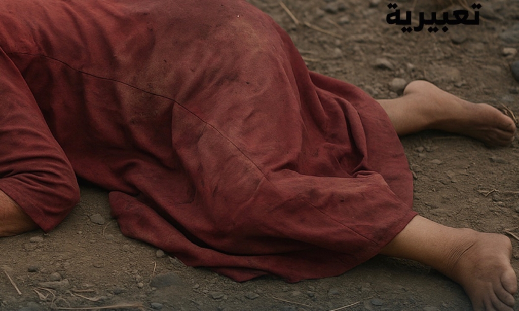 مواطنون يعثرون على جثة امرأة في الخمسين من عمرها ملقاة بجانب الطريق الرابط بين تعز ولحج
