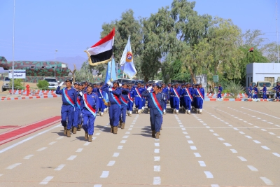 عرض عسكري في مأرب بمناسبة الذكرى الـ 34 لعيد الوحدة الوطنية