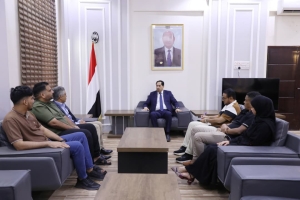 الوزير البكري يوجه بتقديم الدعم اللازم مادياً ومعنوياً لفرع اتحاد الإعلام الرياضي في عدن