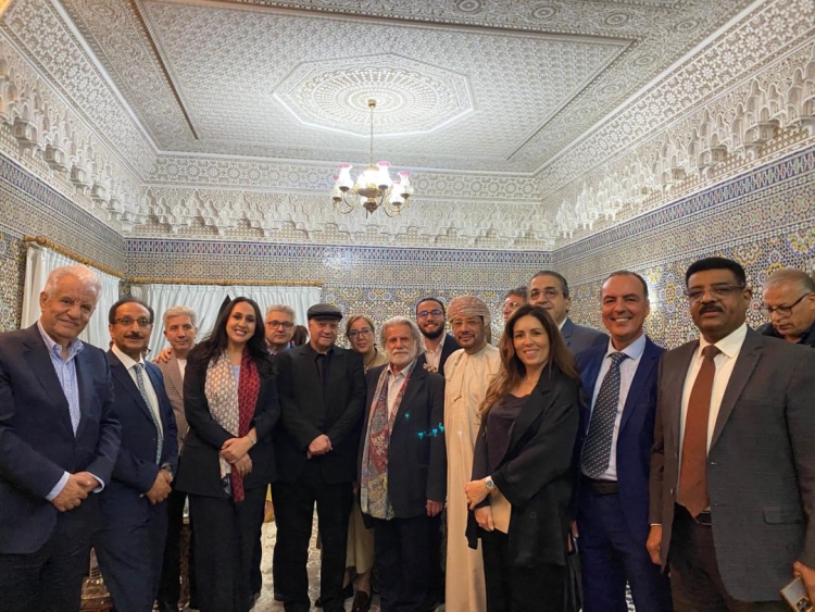 سفير اليمن عز الدين الأصبحي يحتفي بمارسيل خليفة في أمسية ثقافية فنية راقية بالرباط