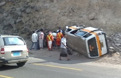 240 ضحية جراء الحوادث المرورية في مناطق نفوذ الحكومة خلال أسبوعين