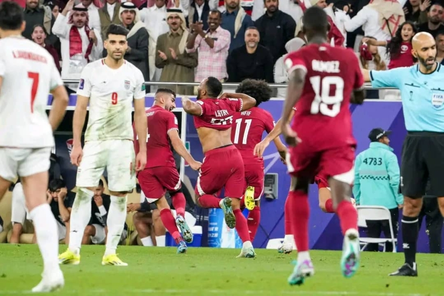 قطر تتغلب على إيران وتتأهل لمواجهة الأردن في نهائي كأس آسيا