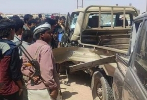 مقتل وإصابة 4 جنود من ألوية العمالقة بانفجار عبوة ناسفة بشبوة