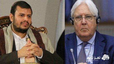 عبد الملك الحوثي يلتقي مارتن غريفيث خلال زيارته صنعاء
