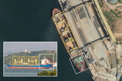 سفينة شحن روسية تهرب حبوب القمح من جزيرة القرم إلى الحوثيين