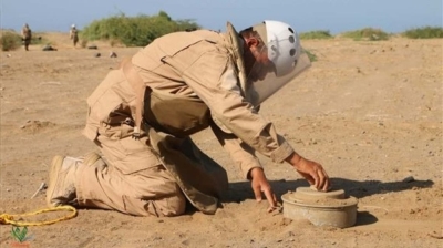 مشروع &quot;مسام&quot; يعلن نزع أكثر من ألف لغم خلال أسبوع في #اليمن