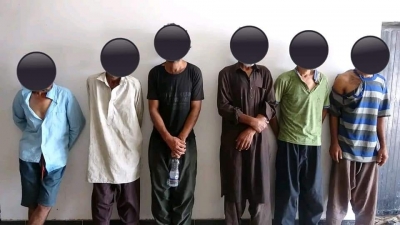 بينهم 6 إيرانيين.. أمن المهرة يحيل إلى النيابة 17 متهماً بتهريب الأسلحة للحوثيين وجلب المخدرات