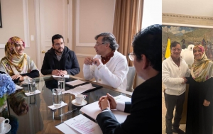توكل كرمان تلتقي الرئيس الكولومبي وتؤكد أهمية توسيع التحالفات الديمقراطية من أجل السلام العالمي