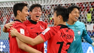 فرحة منتخب كوريا الجنوبية بتأهله لدور 16