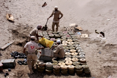 نزع أكثر من مائتي ألف من الألغام الحوثية في اليمن
