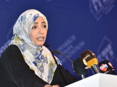 توكل كرمان:  انخراط الحوثيين  في الحرب الإيرانية الإسرائيلية  لا يخدم اليمن ولا قضاياه