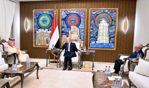 الرئيس العليمي يستقبل السفير &quot;آل جابر&quot; ويبحث معه مستجدات الأوضاع ومسار الإصلاحات الاقتصادية