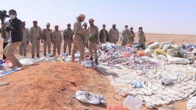 إحباط محاولة تهريب 450 قرصا من الحبوب المخدر في منفذ الوديعة الحدودي مع السعودية