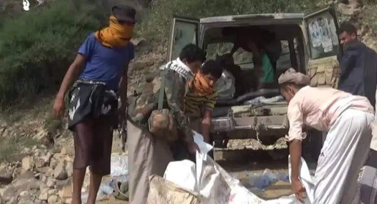 تعز تايم ينشر تفاصيل جريمة قتل الحوثيين 5 نساء في تعز بطائرة مسيرة وطمس آثارها