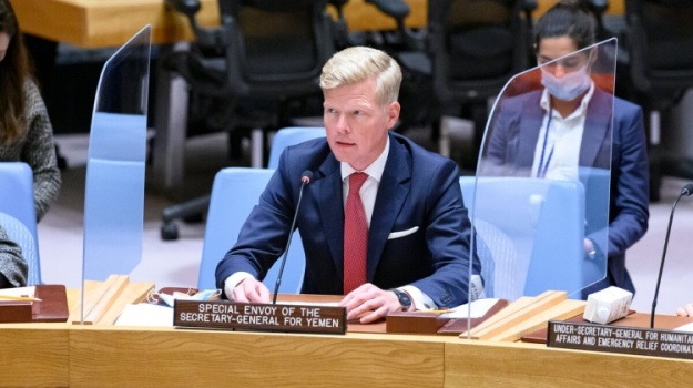 غروندبرغ يقدم إحاطة لمجلس الأمن اليوم بعد جولة خليجية فشل خلالها في الضغط على المليشيا للإفراج عن أكثر من 50 موظفا أممياً