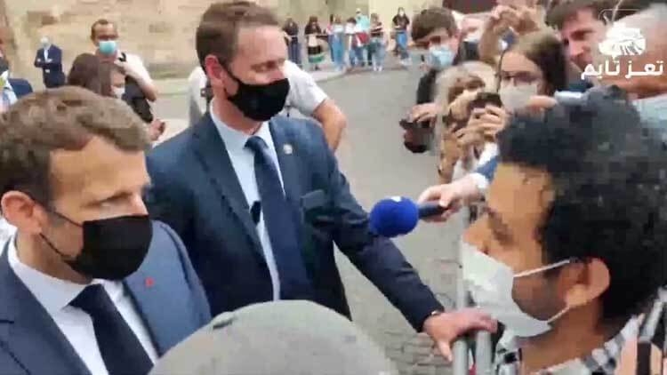 شاهد| الرئيس ماكرون يرحب بطلب شاب يمني مساهمة فرنسا في إنهاء الحرب باليمن