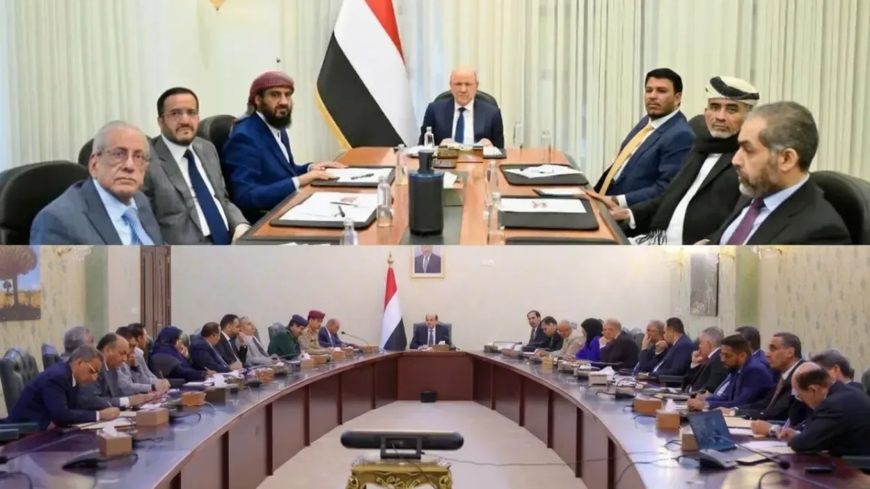 اجتماع مشترك لمجلس القيادة والحكومة يشدد على مكافحة التهريب وتجفيف مصادر تمويل الحوثيين