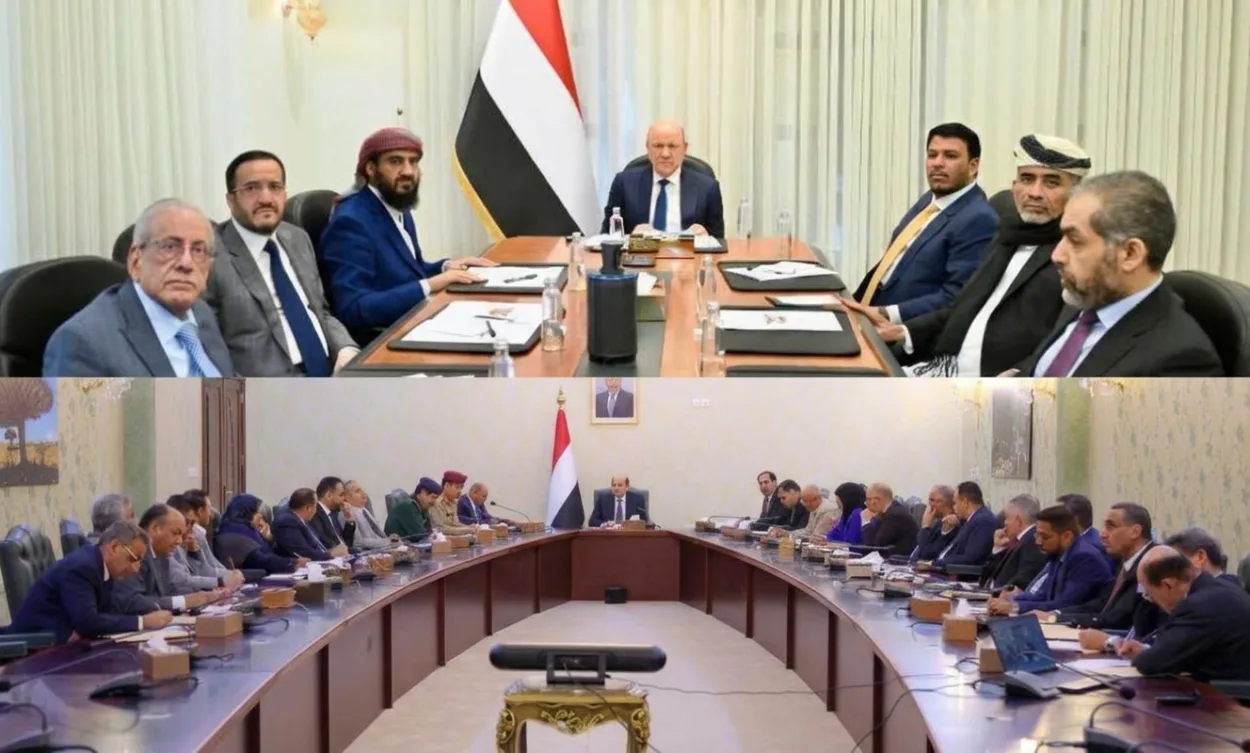 اجتماع مشترك لمجلس القيادة والحكومة يشدد على مكافحة التهريب وتجفيف مصادر تمويل الحوثيين