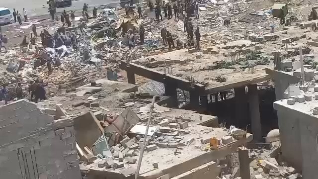 المركز الأمريكي للعدالة يكشف تفاصيل الإنفجار الذي ضرب منطقة خشم البكرة في صنعاء