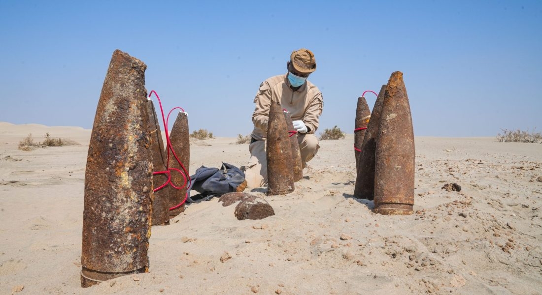 “مسام” يعلن نزع 4726 لغماً وذخيرة في نوفمبر 2025