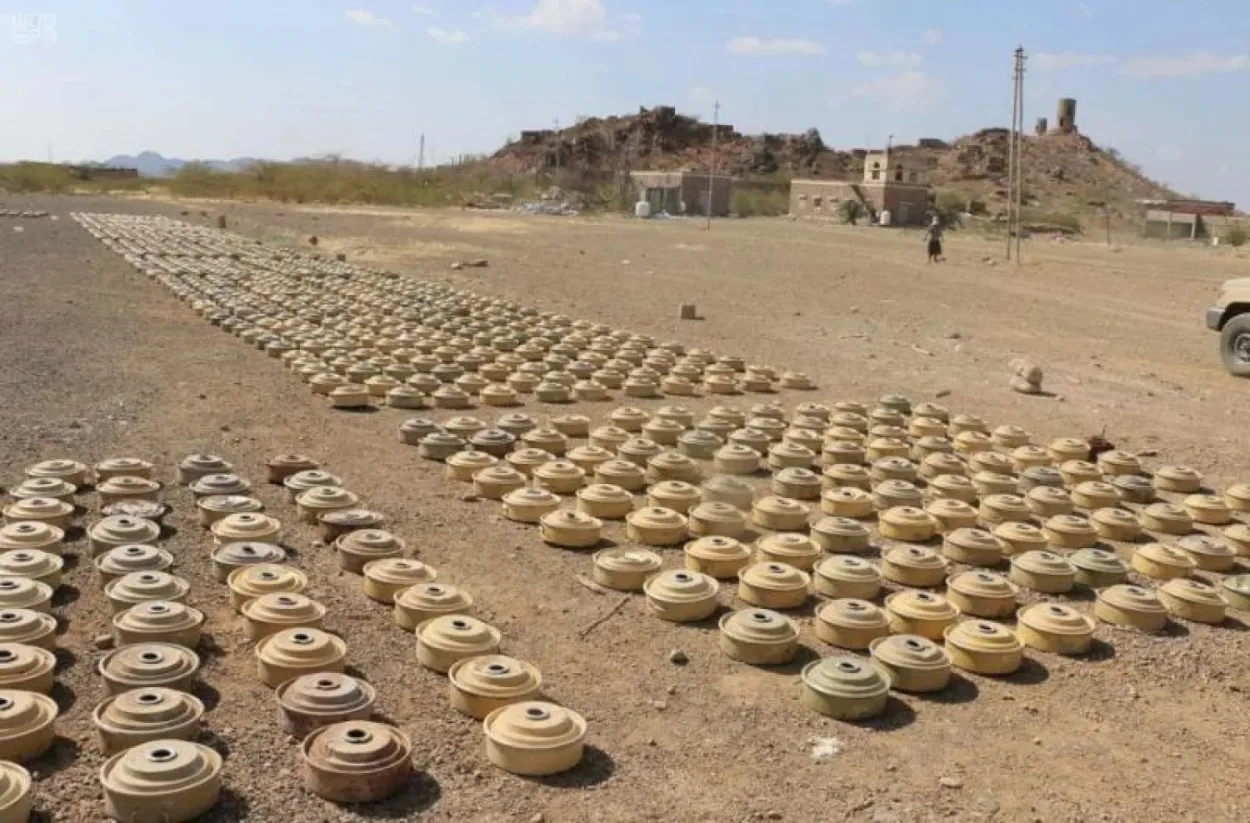 مشروع "مسام" ينتزع 2,171 لغمًا ومادة متفجرة منذ مطلع مارس في اليمن