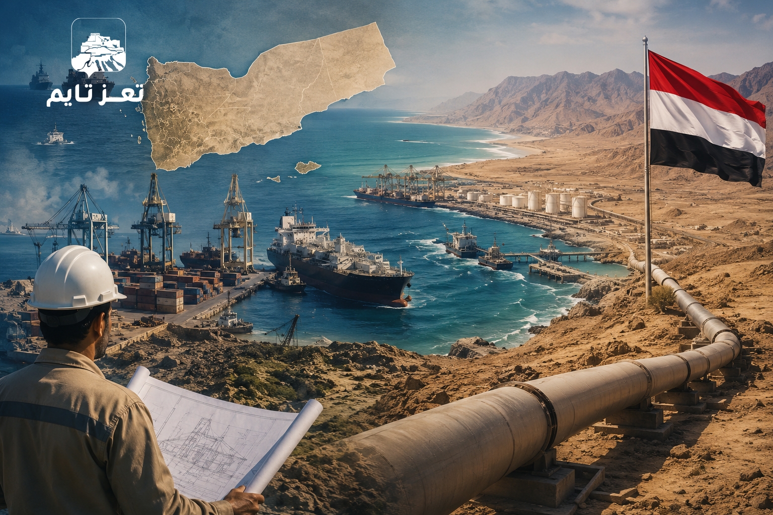 اليمن ينعش موانئ بحر العرب.. تحركات متسارعة لإحياء مشروع الأنبوب السعودي ومنافسة ممرات هرمز وباب المندب