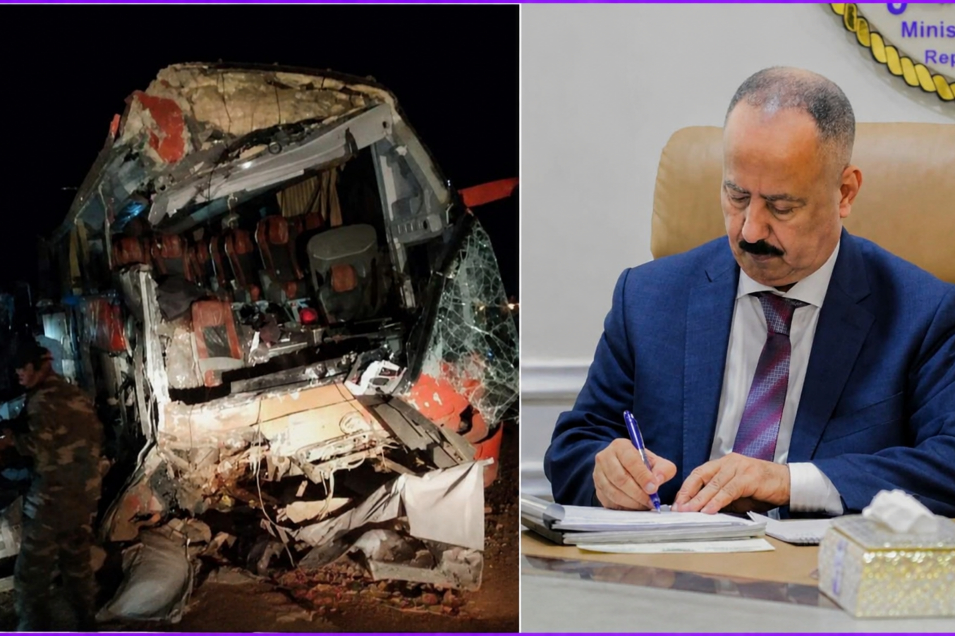 وزير النقل يوجّه بتشكيل لجنة تحقيق عاجلة لكشف ملابسات حادث طريق العبر المأساوي