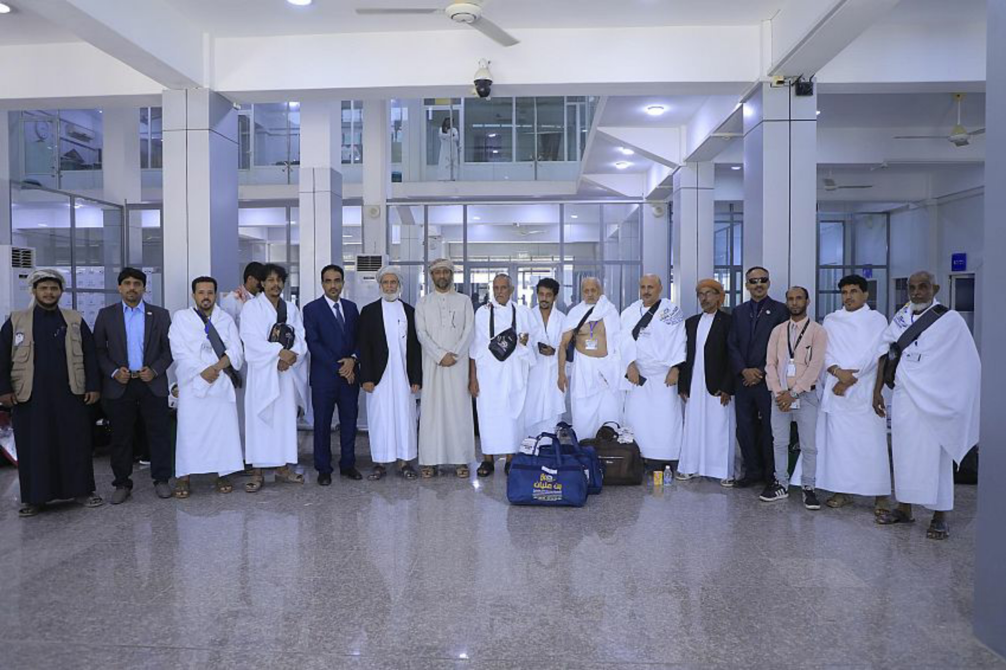 تفويج دفعة جديدة من حجاج محافظة المهرة عبر مطار الغيضة الدولي