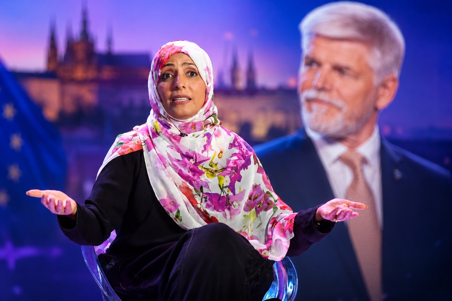 بحضور رئيس جمهورية التشيك.. توكل كرمان تشارك هذا الأسبوع في منتديين أوروبيين لمناقشة التحولات العالمية والديمقراطية وقضايا الشباب