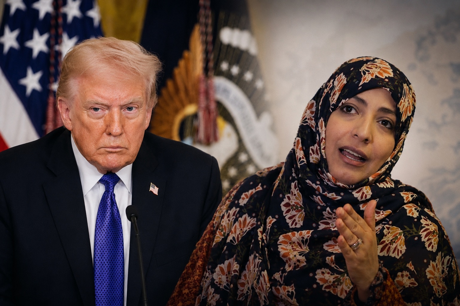 توكل كرمان: حرب ترامب على إيران منحت النظام الإيراني مكاسب لم يكن يحلم بها