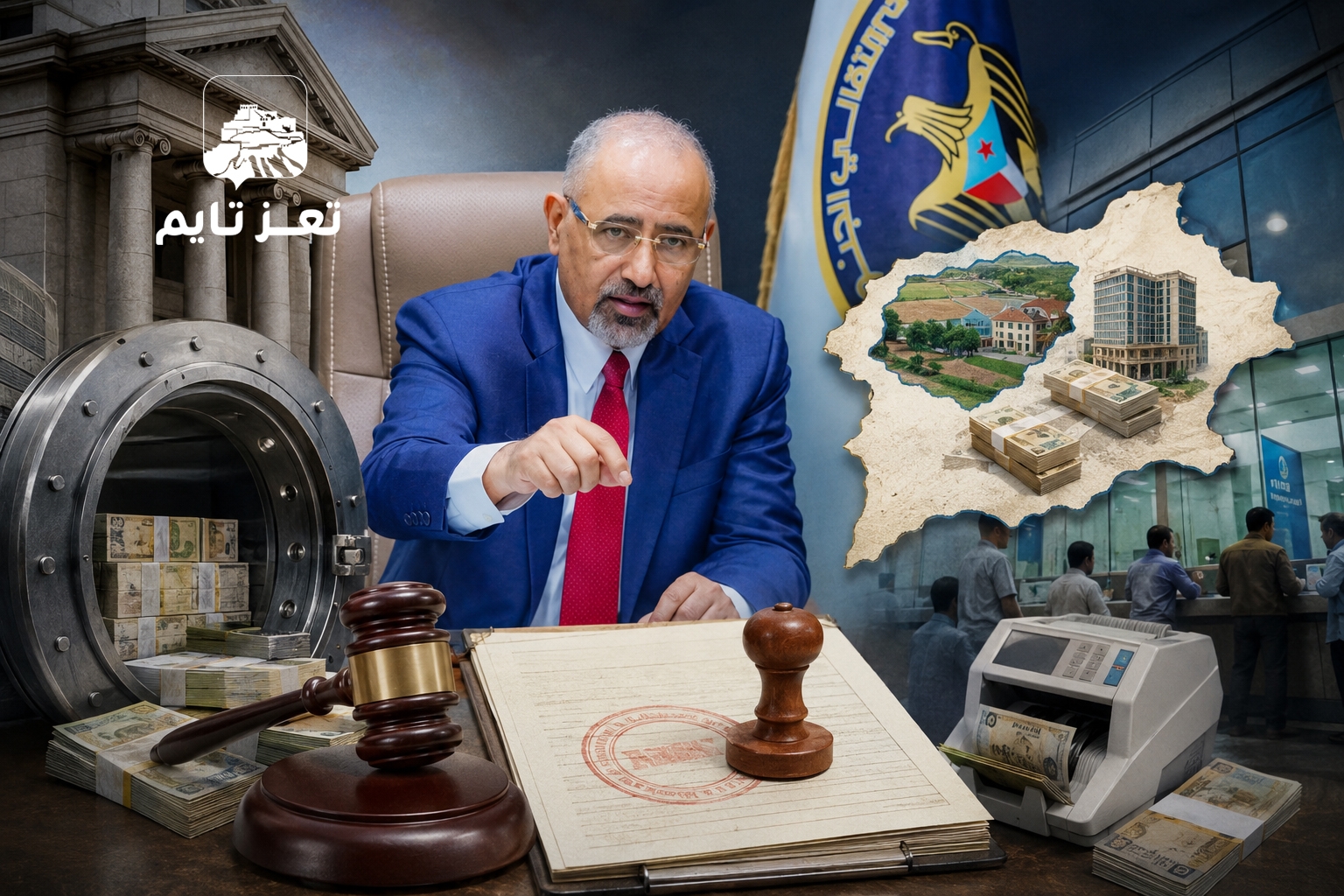 مصدر حكومي يؤكد لتعز تايم اتخاذ أول إجراء قضائي رسمي بمصادرة أموال الانتقالي تمهيداً لإعادتها إلى خزينة الدولة