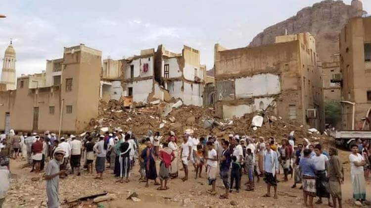 تضرر 168 منزلاً جراء سيول الأمطار في تريم بحضرموت