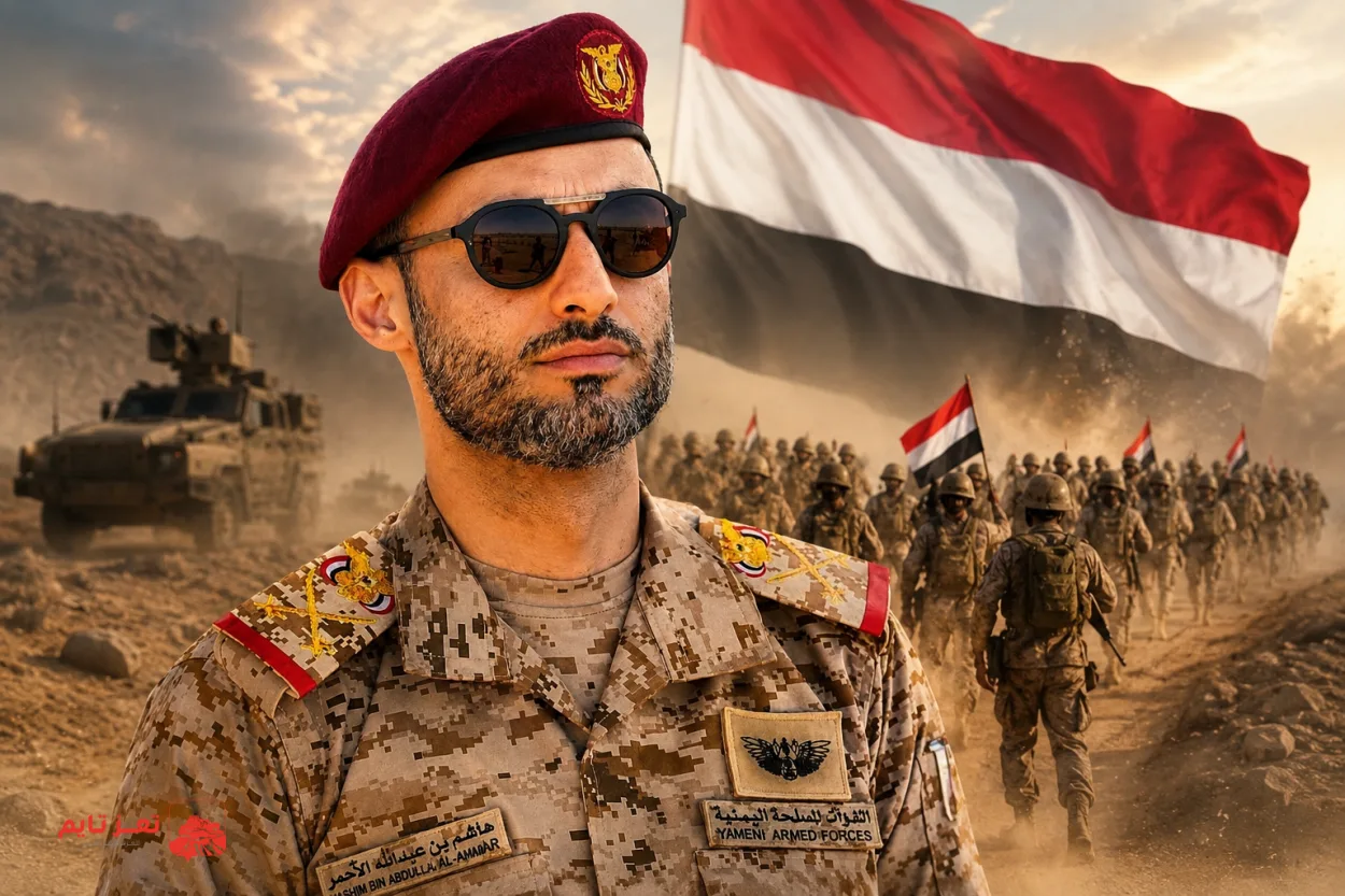 ماذا تعني عودة هاشم الأحمر إلى واجهة القرار العسكري في اليمن؟